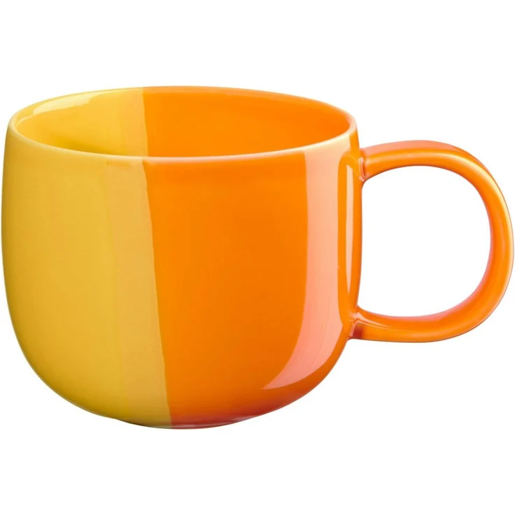 ASA SELECTION Becher joy Henkelbecher orange smoothie 8,5cm 0,4l, Porzellan – Bild 1