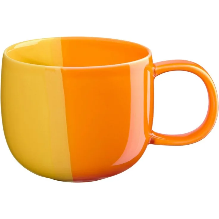 ASA SELECTION Becher joy Henkelbecher orange smoothie 8,5cm 0,4l, Porzellan