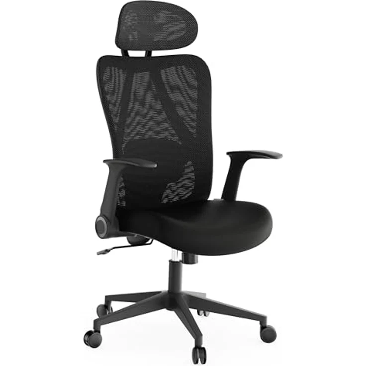 SENSE7 Gaming Stuhl Bürostuhl Ergonomisch Schreibtischstuhl Office Chair Chefsessel Drehstuhl Schreibtischsessel Verstellbar für Home Office Gamer bis 150kg Computerstuhl Bürosessel - Noxo Schwarz – Bild 1