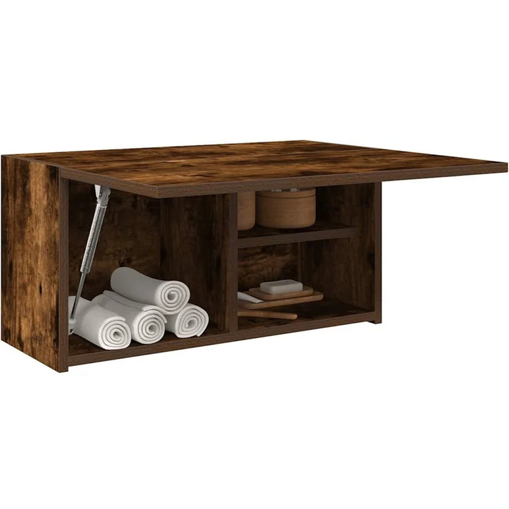 vidaXL Bad-Wandschrank Räuchereiche 60x25x30 cm Holzwerkstoff 860062 – Bild 1