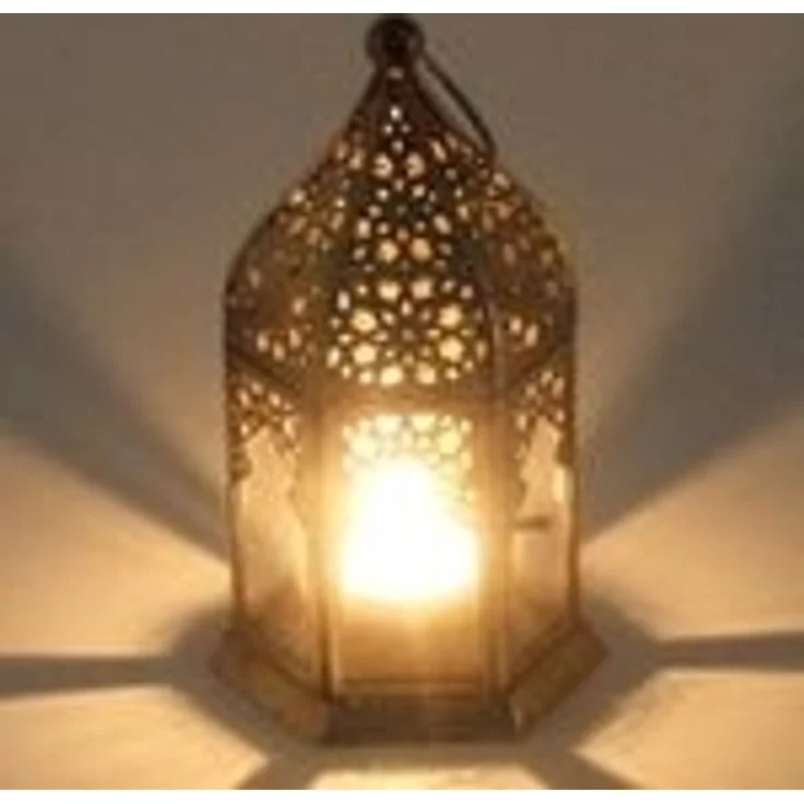 Orientalische Glas-Windlichter Nael Transparent 6er Set – Bild 3