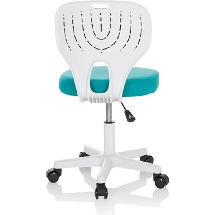 hjh OFFICE Kinder Schreibtischstuhl KIDDY TOP W Kinderbürostuhl Stoff Drehstuhl, mitwachsend, Blau, 736426 – Bild 8