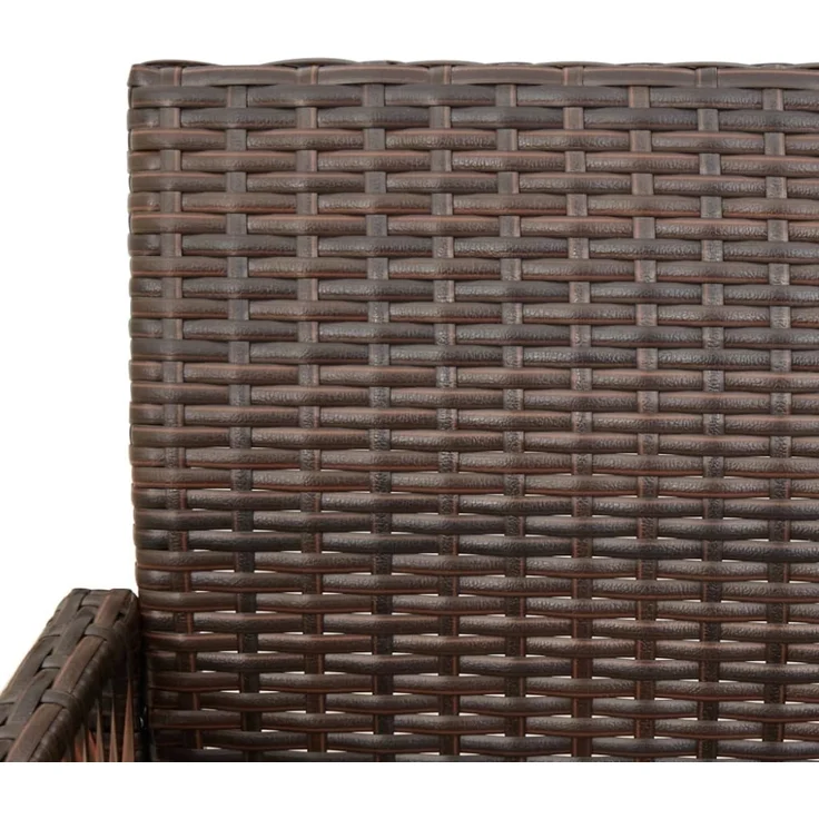 vidaXL Garten-Barhocker 2 Stk. Braun Poly Rattan 368703 – Bild 9