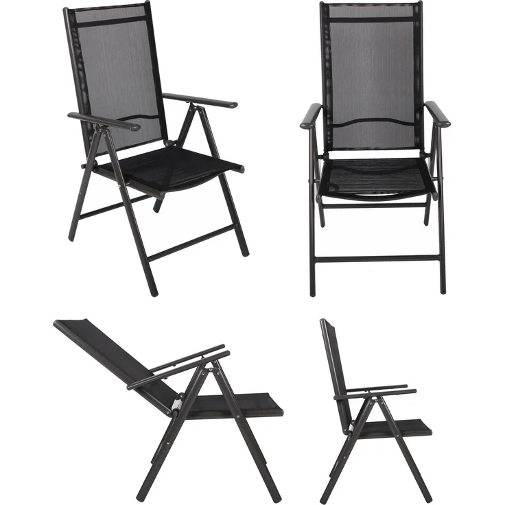 VCM Gartenmöbel-Set Miami 917332 Anthrazit H. 105 x B. 189 x T. 90 cm – Bild 6