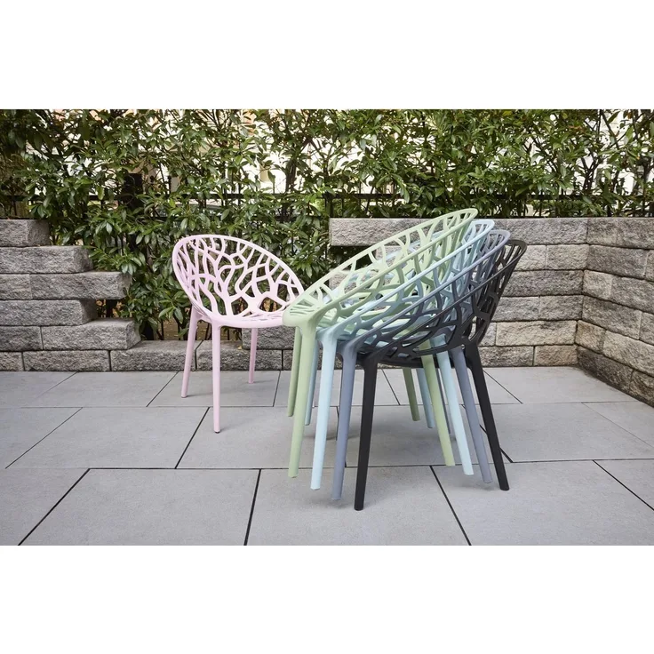 LC Garden Stapelstuhl LC Garden »Vomo« Gartenstuhl Stapelstuhl Kunststoff stapelbar (2 St)