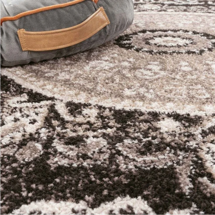 TaraCarpet Teppich Moderner Teppich Aragon 77 Oriental, rechteckig, Höhe: 13 mm, Designer Oriental braun Wohnzimmer Schlafzimmer Esszimmer 080X150 cm – Bild 3