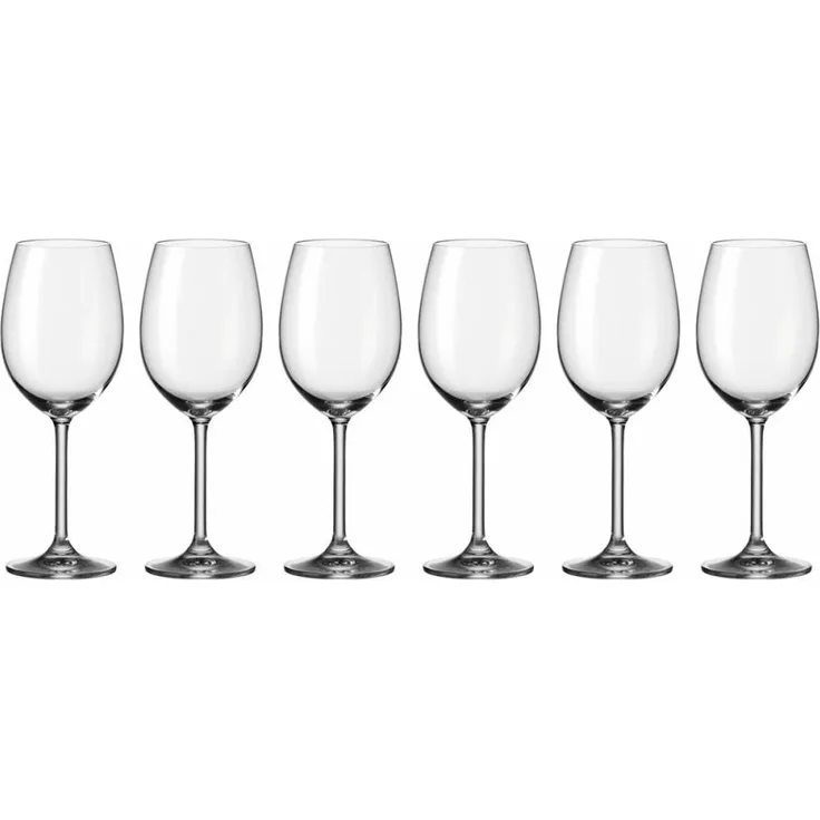 Leonardo Daily Rotweinglas 6er Set, Rotwein Glas, Wasserglas, Weinglas, Wein, 460 ml, 35241