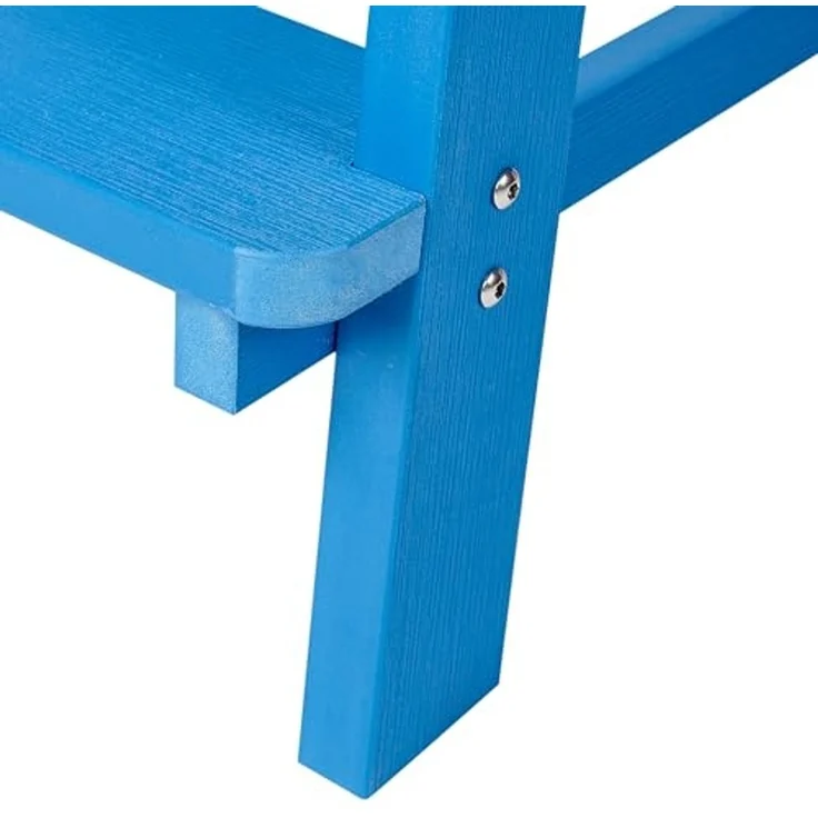 Garten-Barstuhl ADIRONDACK Kunststoff Blau – Bild 7