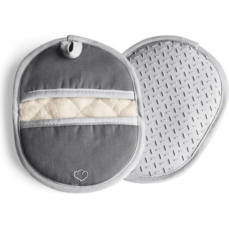 Springlane Topfhandschuhe SPRINGLANE Topflappen-Set 2-tlg. Grau, Silikon & Baumwolle, (2-tlg) – Bild 4