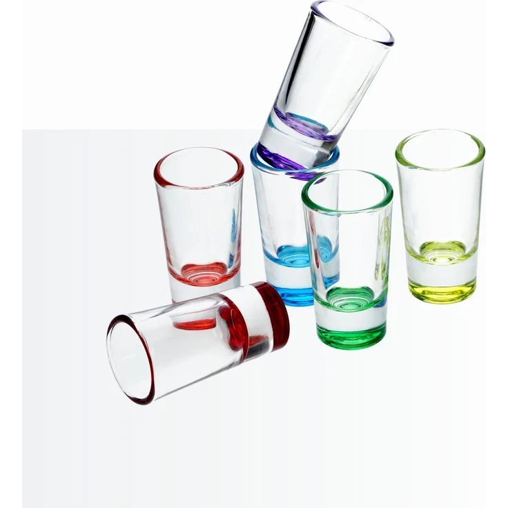 KADAX Glas für Wodka Shots 28 ml Bunt 12 Stk – Bild 5