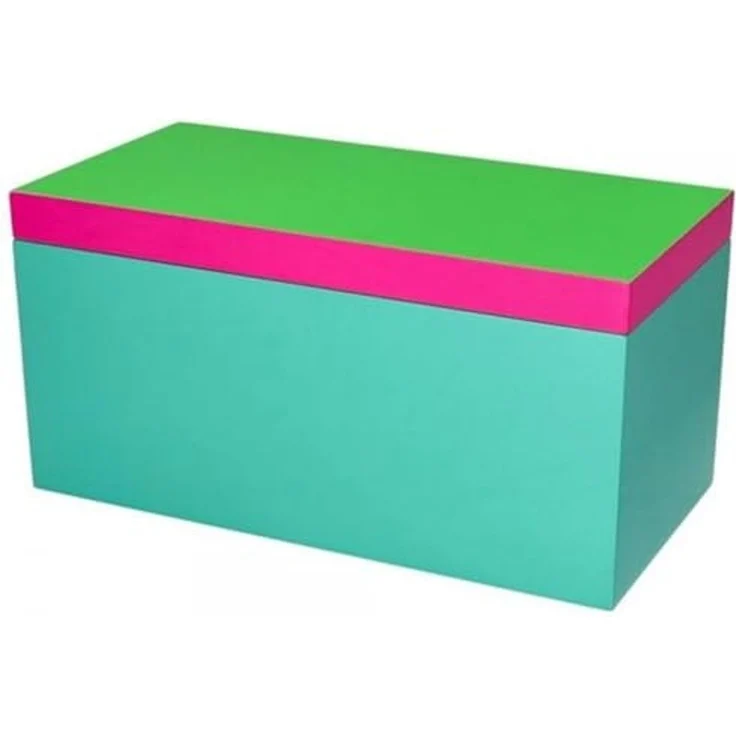 Giftcompany Aufbewahrungsbox Aufbewahrungsbox Neo Rechteckig Grün Türkis Pink (13x26x13cm)