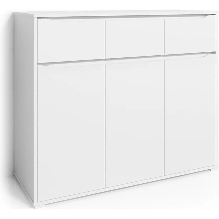 Kommode Ruben Weiß 48 x 101.6 cm mit Schubladen Vicco