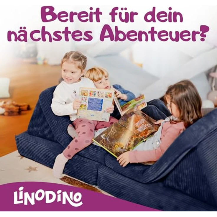 Linodino Kindersofa Spielsofa I aus Schaumstoff Bausteine I Spielcouch für Kinder, 3 Jahre Garantie – Bild 8