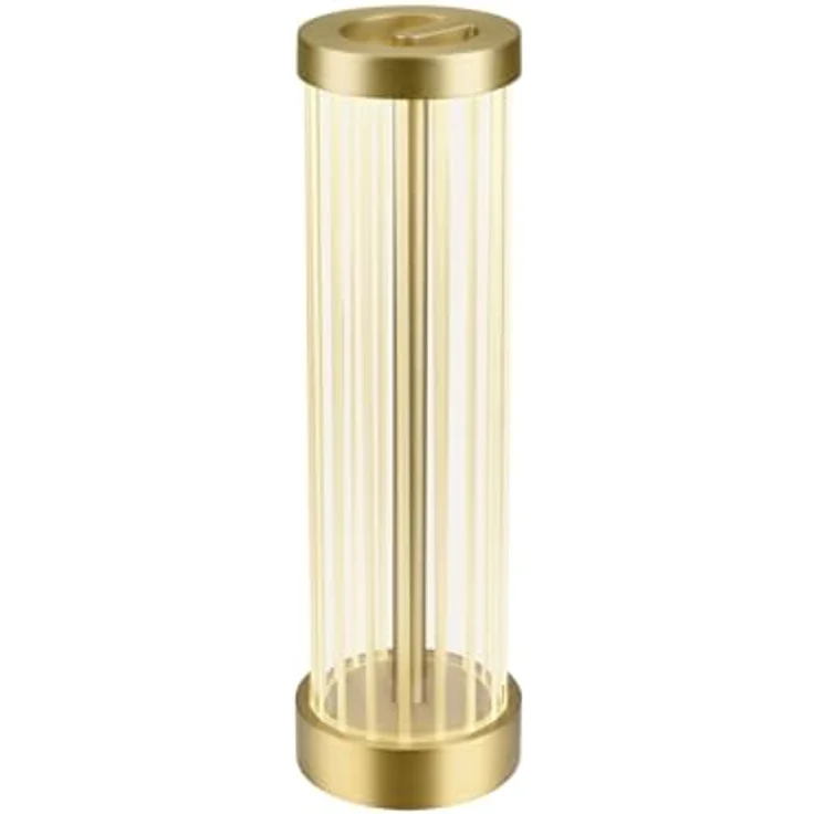 SLV QUIMERA Tischleuchte, gebürstetes Messing, 2700/3000K, 120 Lumen, 360° Abstrahlwinkel – Bild 1