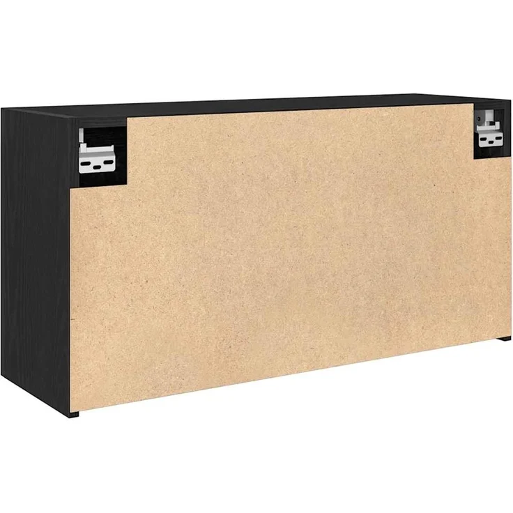 vidaXL Bad-Wandschrank Schwarz 80x25x40 cm Holzwerkstoff 860086 – Bild 7