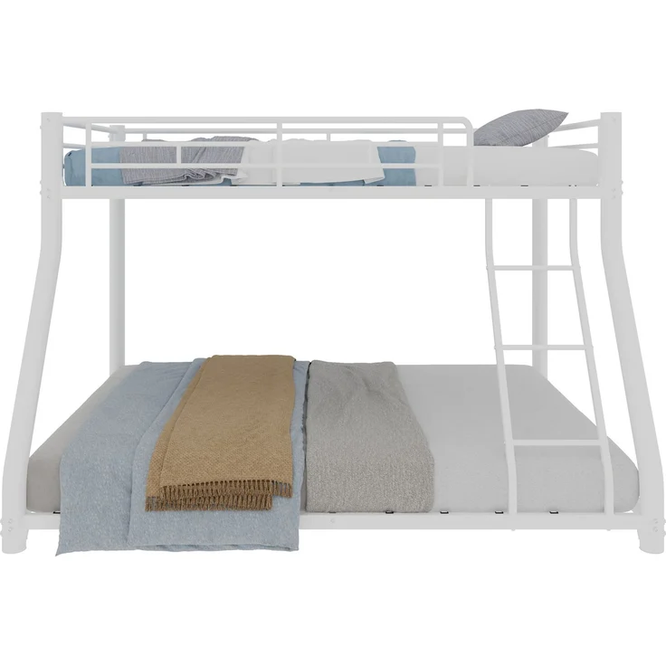 EINHOM Metall-Etagenbett 90 x 190 / 140 x 190 cm, mit Leiter und Durchgehenden Sicherheitsgeländern, Platzsparend, für Jugendliche und Erwachsene (Ohne Matratze) – Bild 5