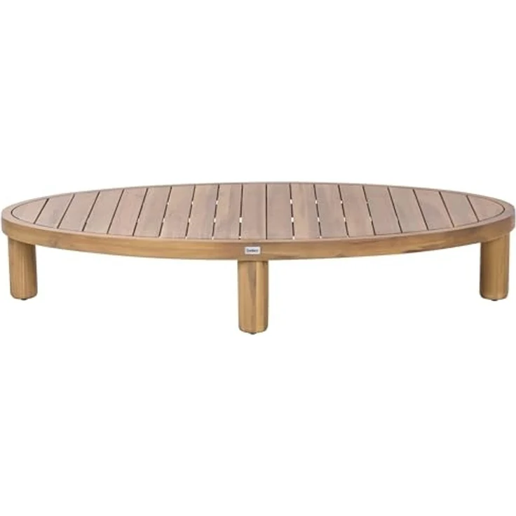 Outdoor Couchtisch NUMANA 140 cm 70 cm Akazienholz Hellbraun – Bild 4