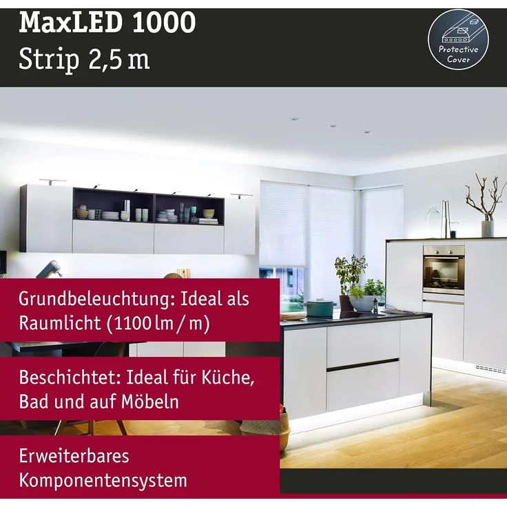 Paulmann No. 70553 MaxLED 1000 Stripe beschichtet 2,5m 6500K IP44 Protect Cover – Bild 2