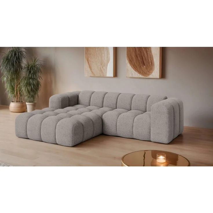 OTTO home Ecksofa KALLIE L-Form, 248 cm - OTTO. Verlässliche Qualität, Bubble Optik, moderne Steppung, hoher Sitzkomfort