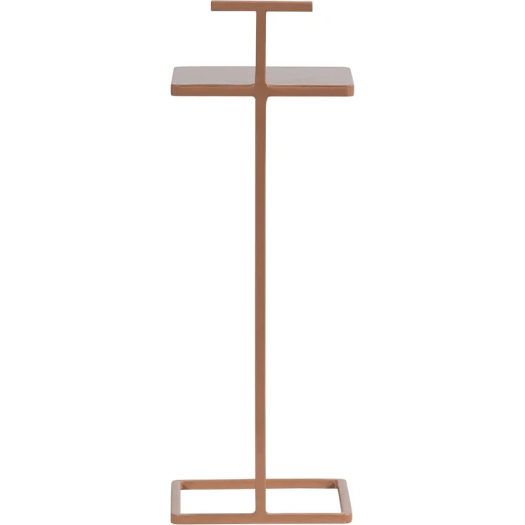 Beistelltisch Toste Metall, modern und hochglänzend, quadratische Form, Altrosa, 64 x 22 x 22 cm – Bild 4