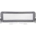 Dreambaby Nicole Bettschutzgitter für Kleinkinder – Extra Breit 150 cm & 50 cm Hoch – Einfache Montage, Waschbarer Bezug, Sicherer Übergang vom Kinderbett ins Bett – Passend für Kingsize-Betten – Grau