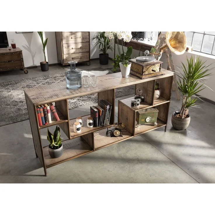 Regal Mango 183x40x90 braun lackiert HEAVY INDUSTRY #206 – Bild 2