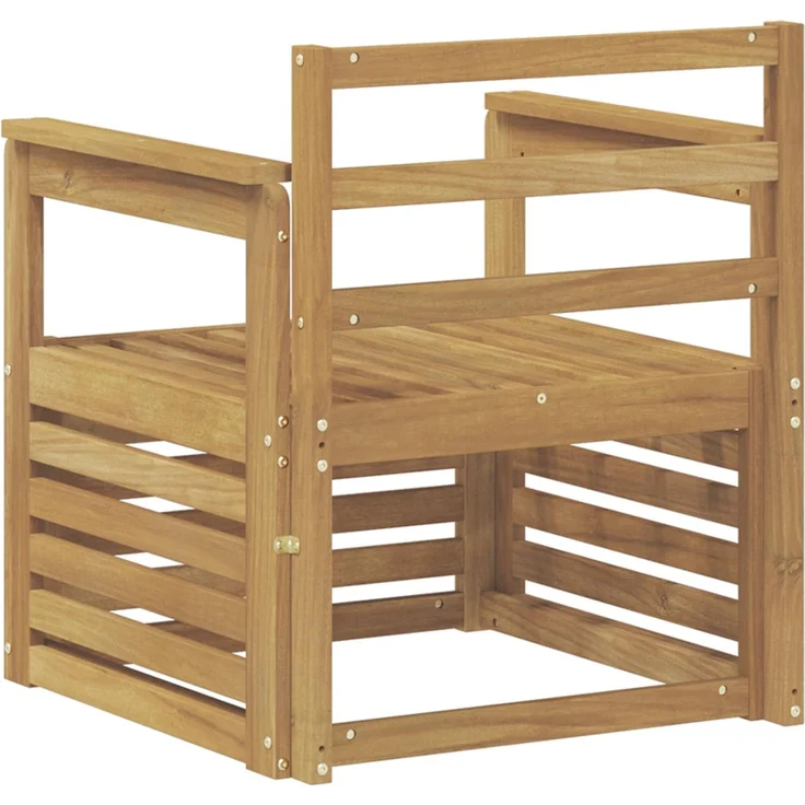 vidaXL 2 Stück Outdoor-Sofagarnitur Massivholz Akazie Weiß 3439081 – Bild 5
