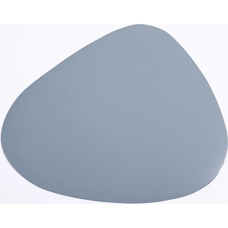 ABC Platzset- und Untersetzer-Set in Lederoptik, 4-teilig, hellblau