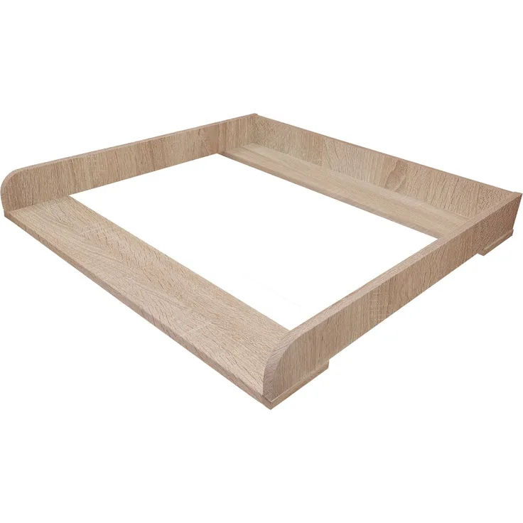 Shefa Kids Wickelaufsatz 800 für IKEA Kommoden (MALM, HEMNES, NORDLI), Eiche Dekor, 80x74cm