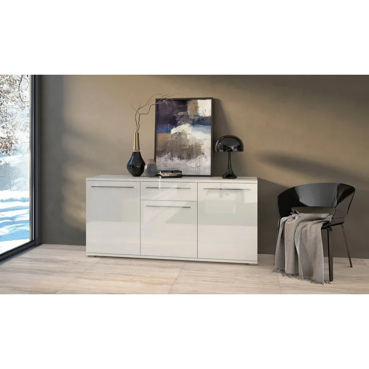 Places of Style Kommode Piano, Hochglanz UV lackiert, Soft-Close Funktion