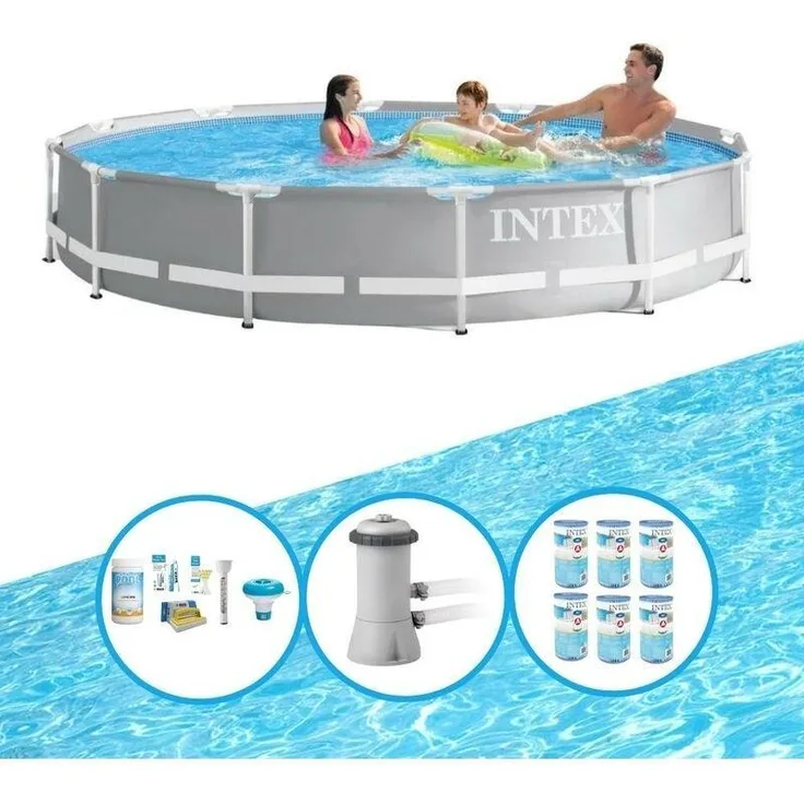 Intex Frame Pool Intex Prism Pool-Paket 366x76 cm