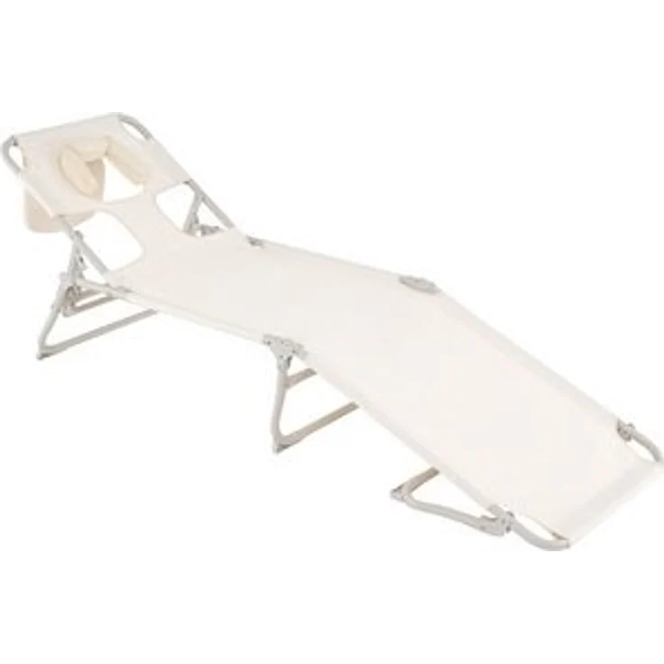 COSTWAY Gartenliege, Sonnenliege klappbar & verstellbar mit Öffnungen – Bild 6