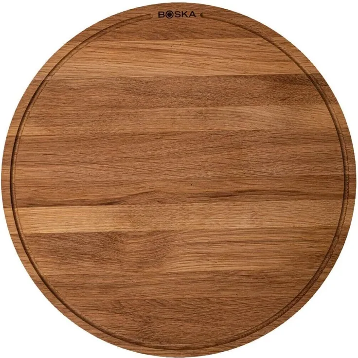 Boska Pizzabrett Friends XL, Servierbrett, Eichenholz, Braun, 40 cm, 320533