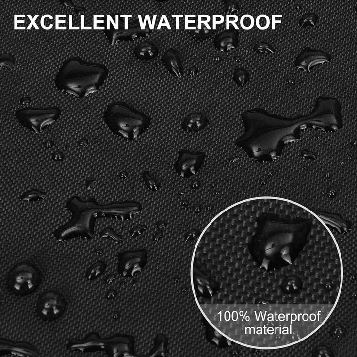 YoungBee Abdeckung für Gartenmöbel, wasserdichte Schutzhülle Anti-UV Abdeckplane für Gartentische Terrassenmöbel, Regenschutz und Staubfest, Schwerlast 420D -Oxford Gewebe 70*70*70cm – Bild 2