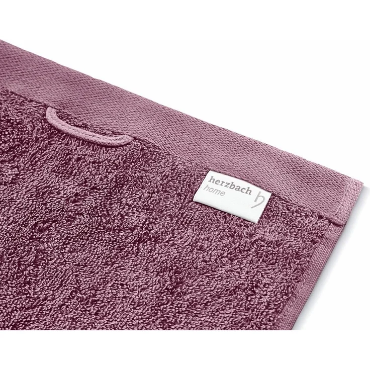 herzbach home Duschtücher Pura 70x140 cm, (2-St), 550g/m², Premium-Qualität, 100% Baumwolle, einfarbig – Bild 2