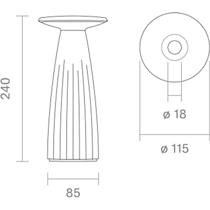 SIGOR LED Tischleuchte Akku-Tischleuchte, Dimmbar, LED fest integriert, Warmweiß – Bild 10