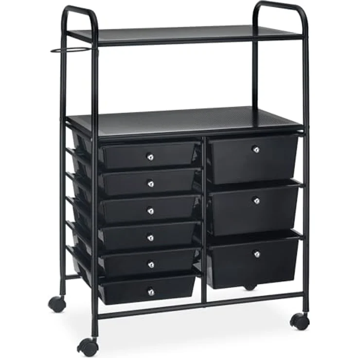 IDIMEX Beistellwagen MARITA, Rollwagen Kosmetik Badregal Beistellwagen Friseurwagen Rollcontainer 9 – Bild 4