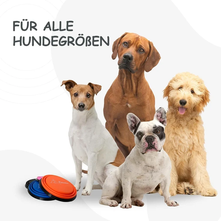PETSATION Hundenapf faltbar (2x350 ml), Silikon rosa – Bild 4