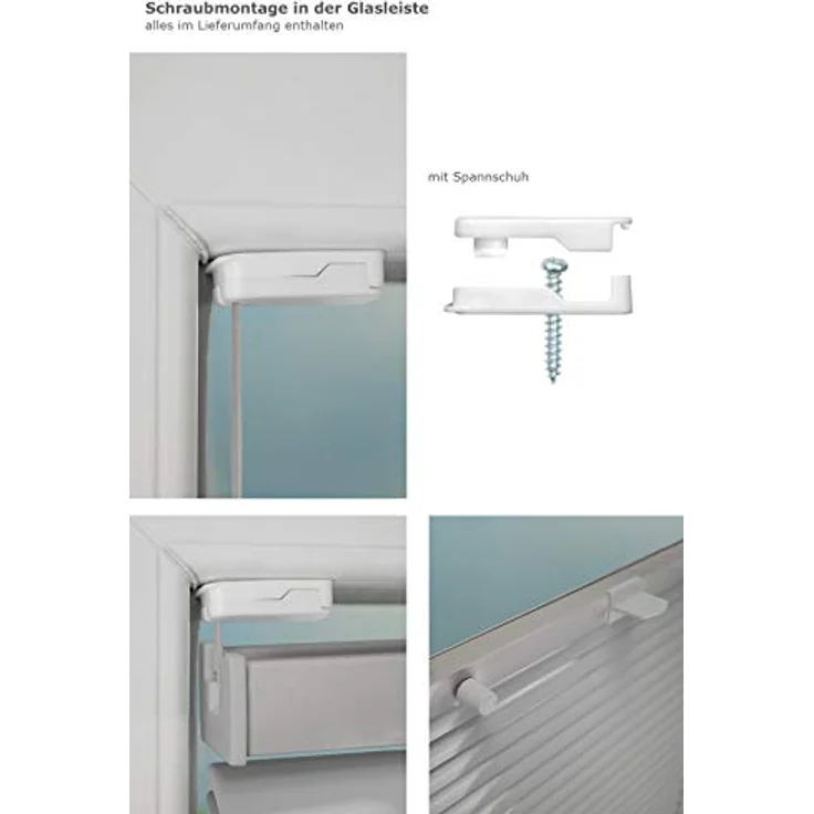 Alujalousie 20mm verspannt (B x H) 120cm * 130cm in silber, frei verschiebbar – Bild 4
