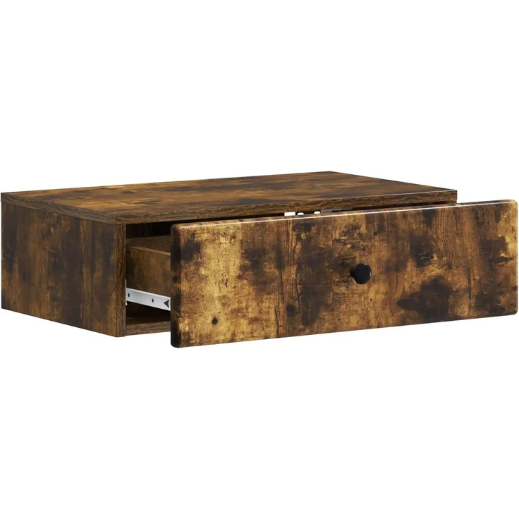 vidaXL Wandmontierter Beistelltisch Geräucherte Eiche Holzwerkstoff 899170 – Bild 3
