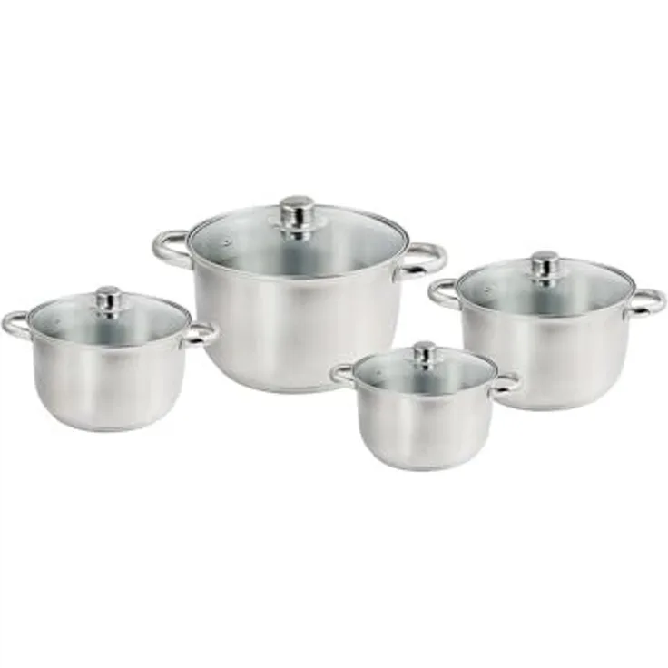 Kochtopf-Set Edelstahl 8-tlg.
