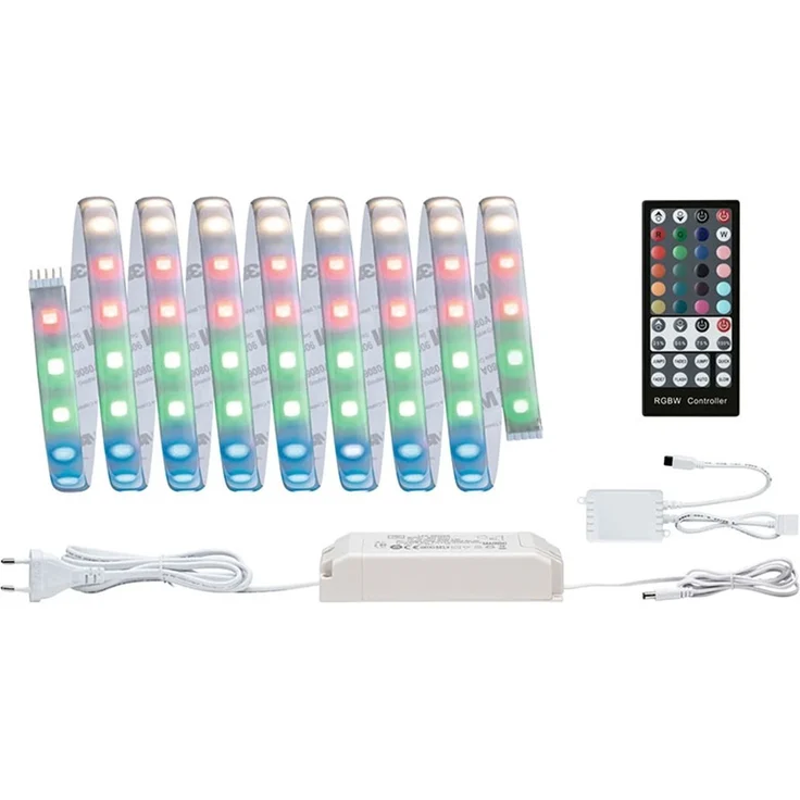 RGBW LED Strip, Fernbedienung, dimmbar, L 300 cm – Bild 1