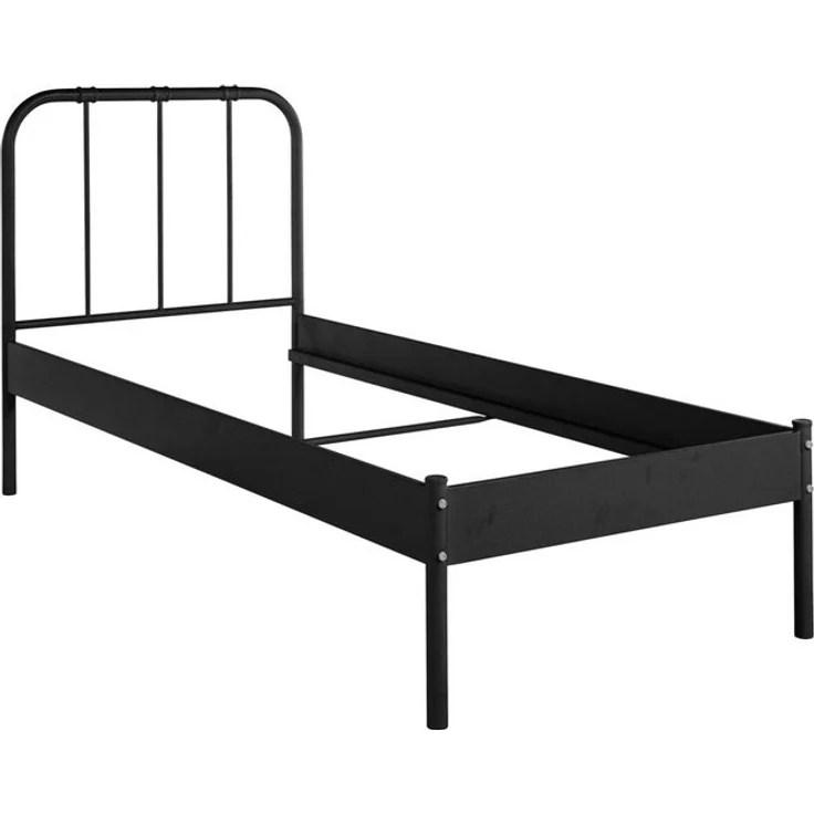 loft24 Bett Ariel, Industrial Design, Einzelbett, 90x200 cm, Metallbett – Bild 4
