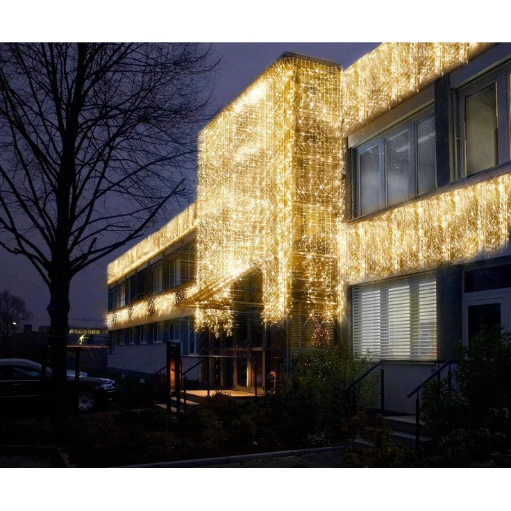 System LED "LED Eisregen-Lichterkette 1x2m" 102 LED´s, warmweiß, IP44 – Bild 3