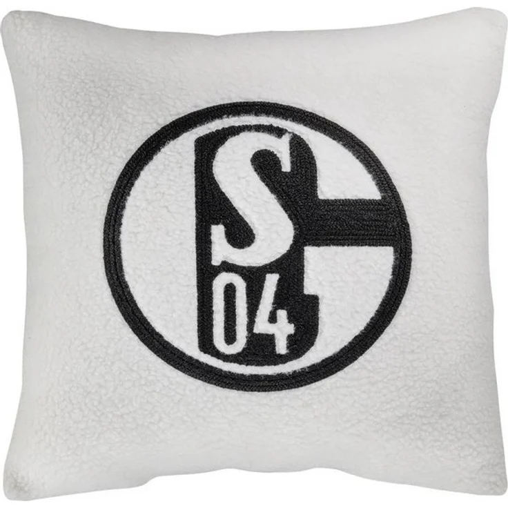 FC Schalke 04 Dekokissen Schalke 04 Kissen Sachafoptik beige – Bild 2