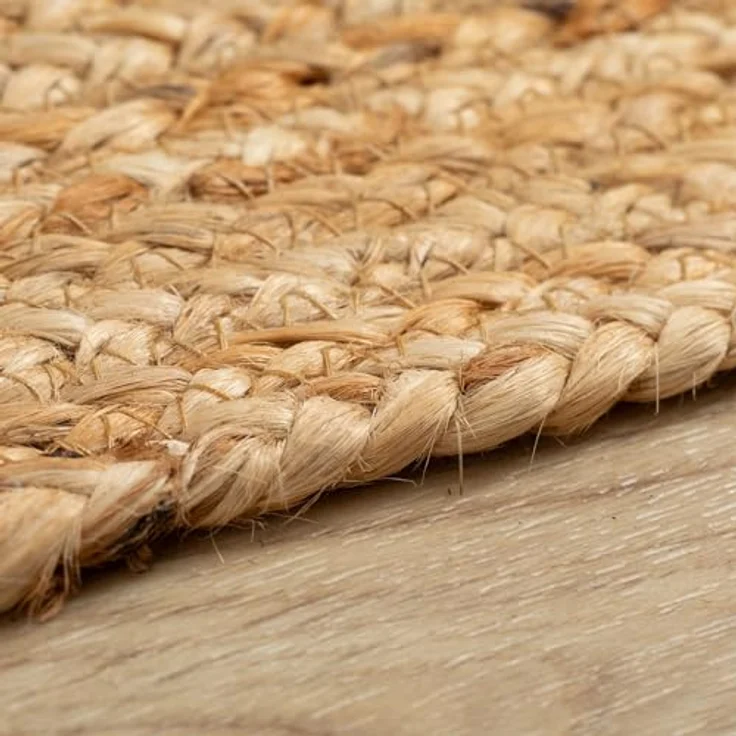 Steffensmeier Juteteppich Goa, Flachgewebeteppich aus Naturmaterialien, rechteckig, 60x110 cm, für Fußbodenheizung geeignet, biologisch abbaubar – Bild 3