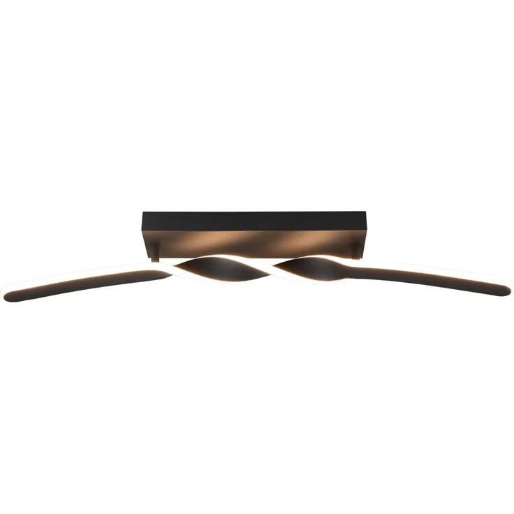 Reality LED Deckenleuchte Ginko 18W schwarz Metall warmweiß – Bild 2