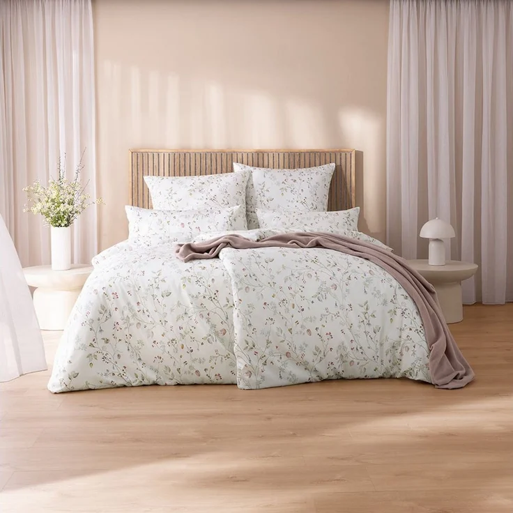 Estella Bettwäsche Christa, Schweizer Satin, 3 teilig, Schweizer Premium-Satin aus 100% Baumwolle – Bild 3