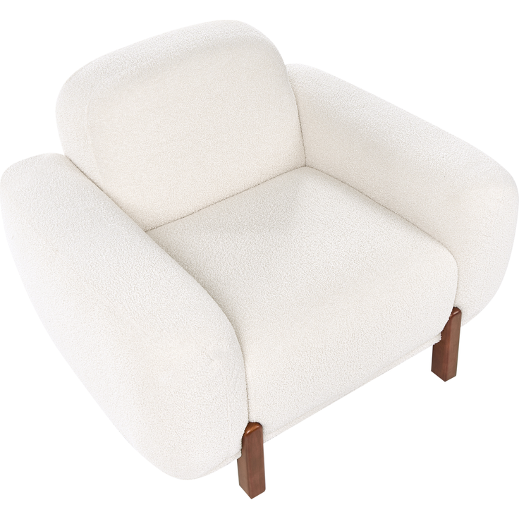 Sessel Bouclé weiß ODNES – Bild 7