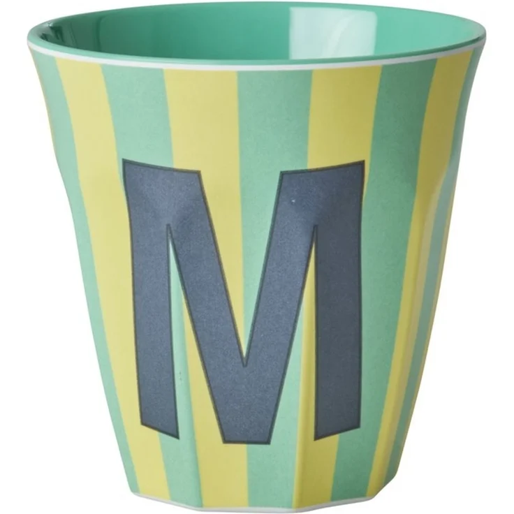 Rice Stripes Melamin Becher Buchstabe M – Bild 4